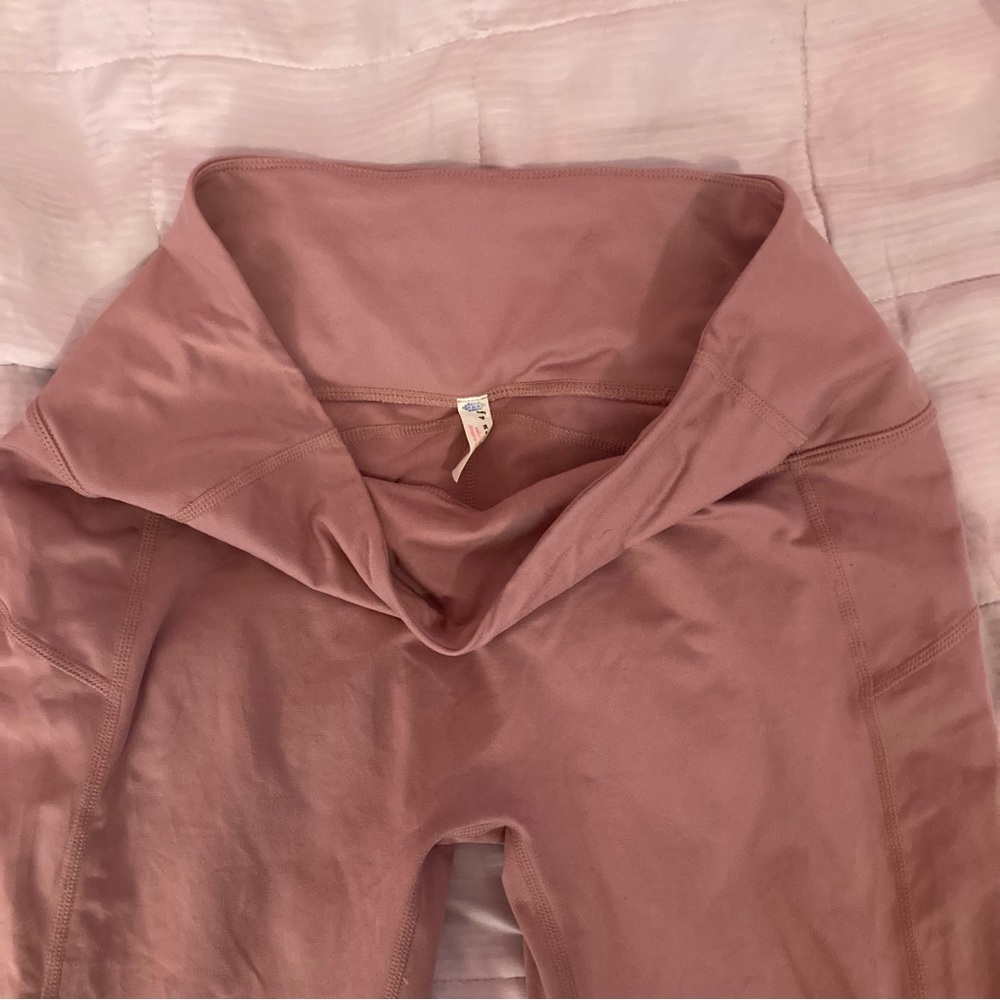 Free people pink workout leggings